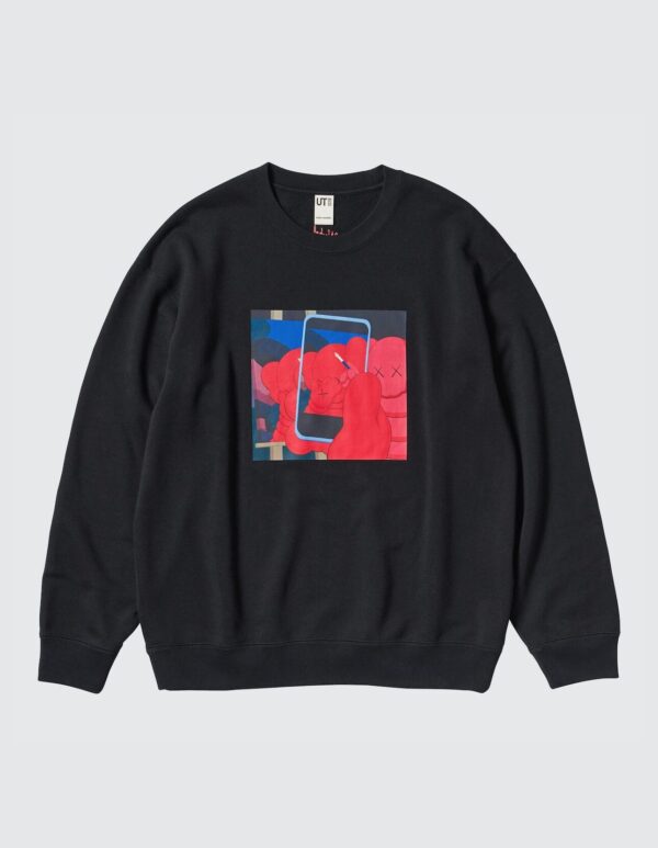 Sweatshirt KAWS x Uniqlo Warhol Graphic Black