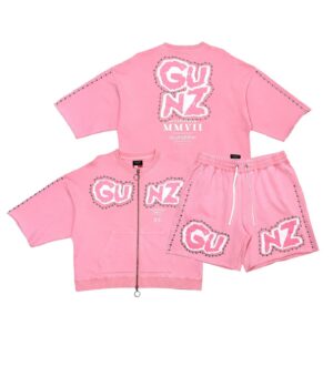 Gunzinii full zip tshirt short set