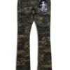 VICIOUS DENIM EMBELLISHED STACK JEANS – PREMIUM CAMO