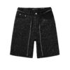 Purple shorts, with encrusted diamonds