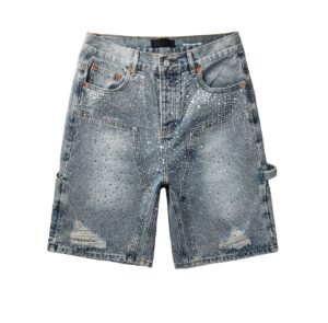 Purple shorts, with diamond