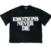 Black ‘End’ Rhinestone Tee Mixed Emotion