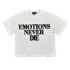 White ‘End’ Rhinestone Tee Mix Emotiom