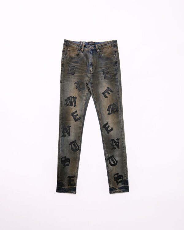 Scattered" Skinny Jean