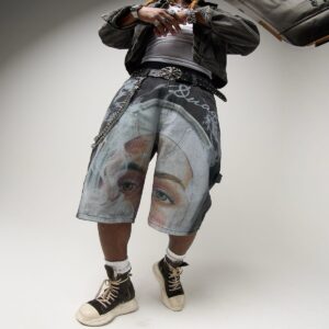 MIRROR DENIM SHORT DUAA