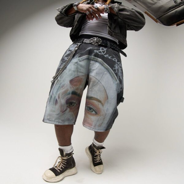 MIRROR DENIM SHORT DUAA