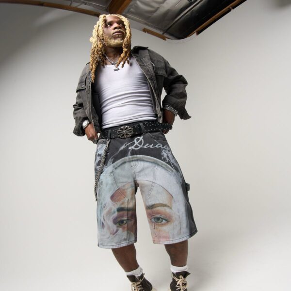 MIRROR DENIM SHORT DUAA